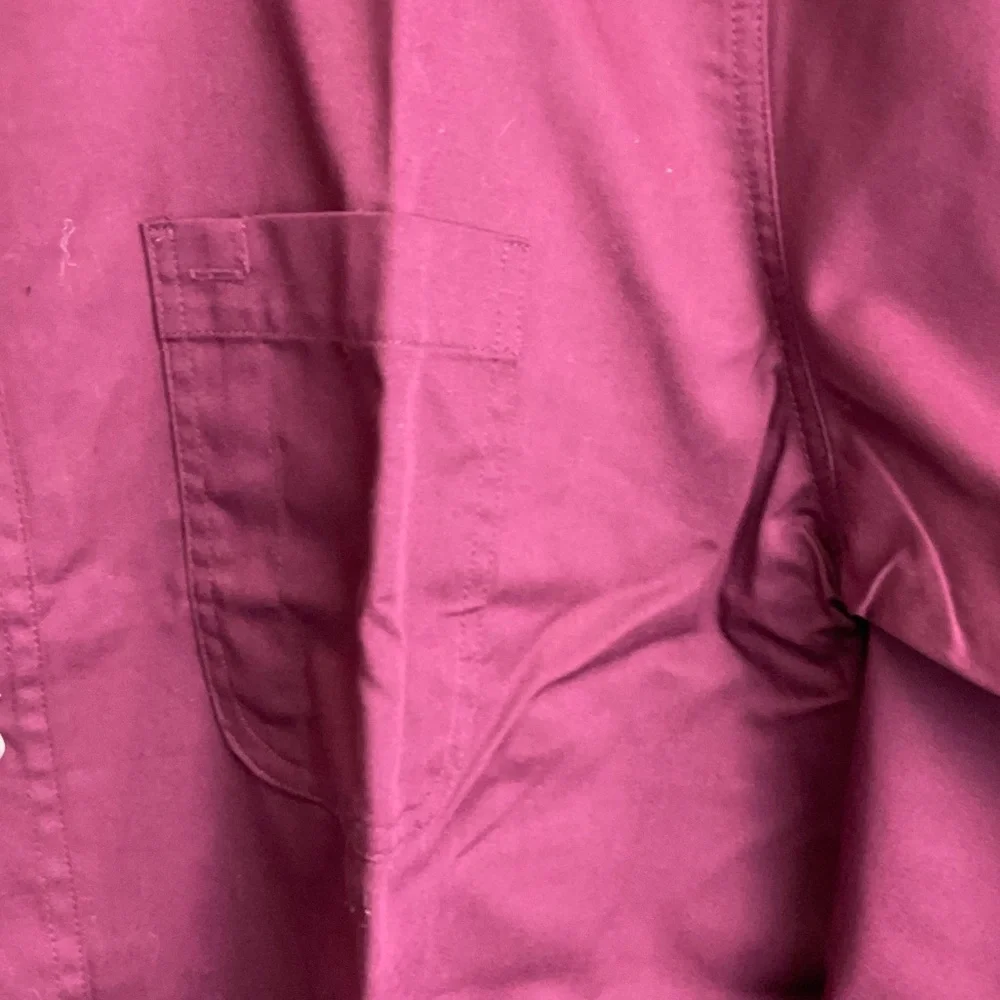 FF.LA Men's Burgundy Button-Down Shirt